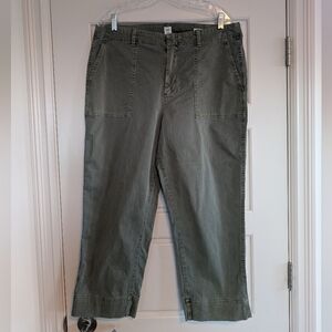 GAP High Rise Girlfriend Chinos Green Size 16